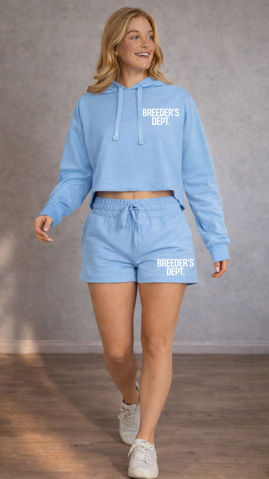 Breeders Dept. “Blue Breeze” Cropped Set