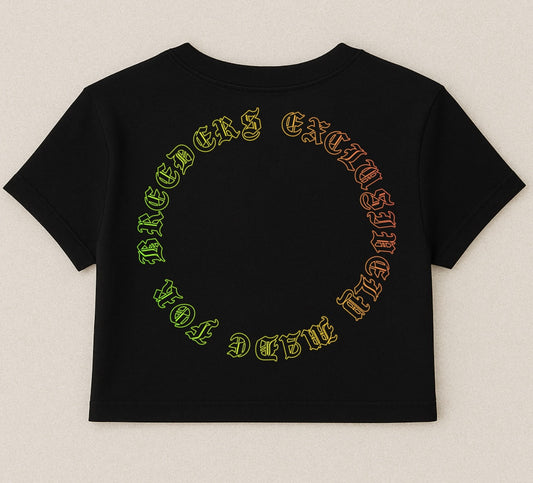 Black Breeder Department Crop Top