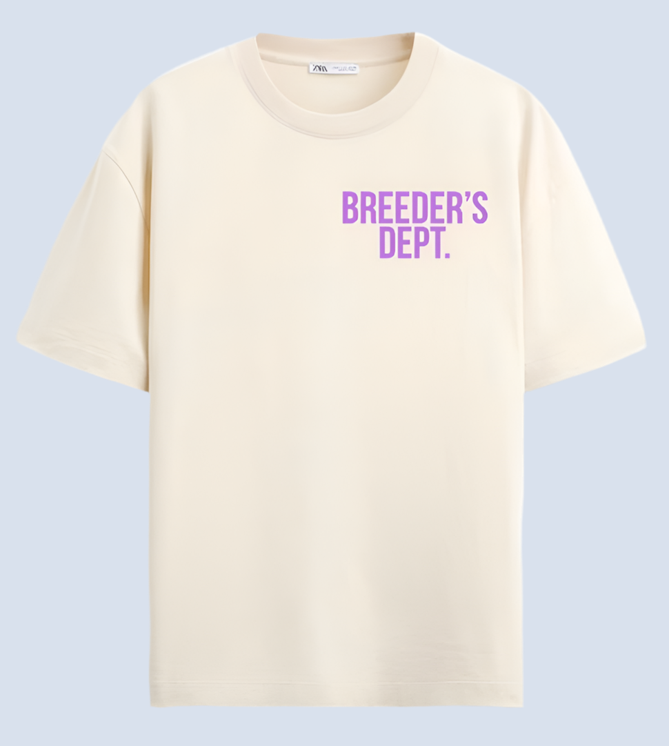 LAVENDER/CREAM BREEDERS DEPT. TSHIRT