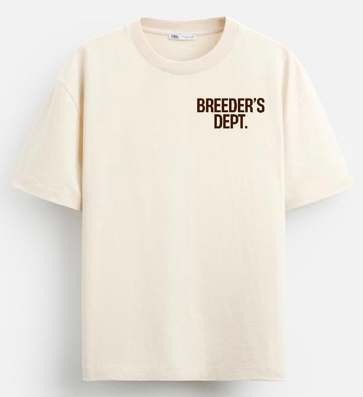 CREAM/COFFEE BREEDERS DEPT TSHIRT