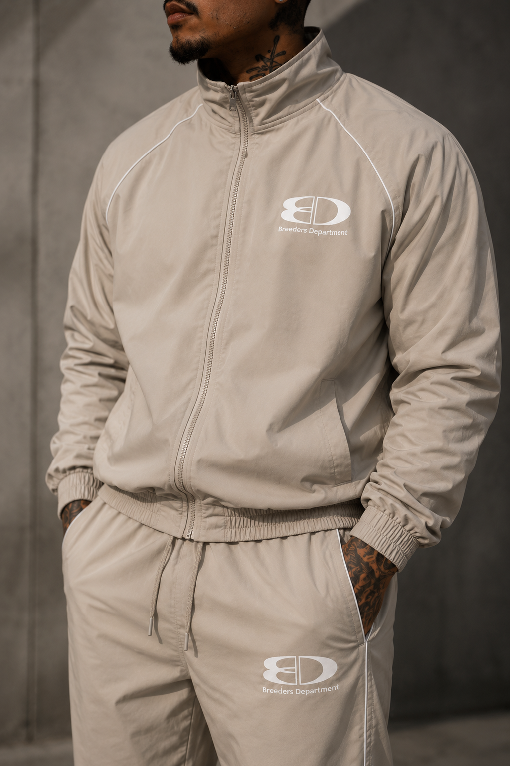 Mens Tan Track suit