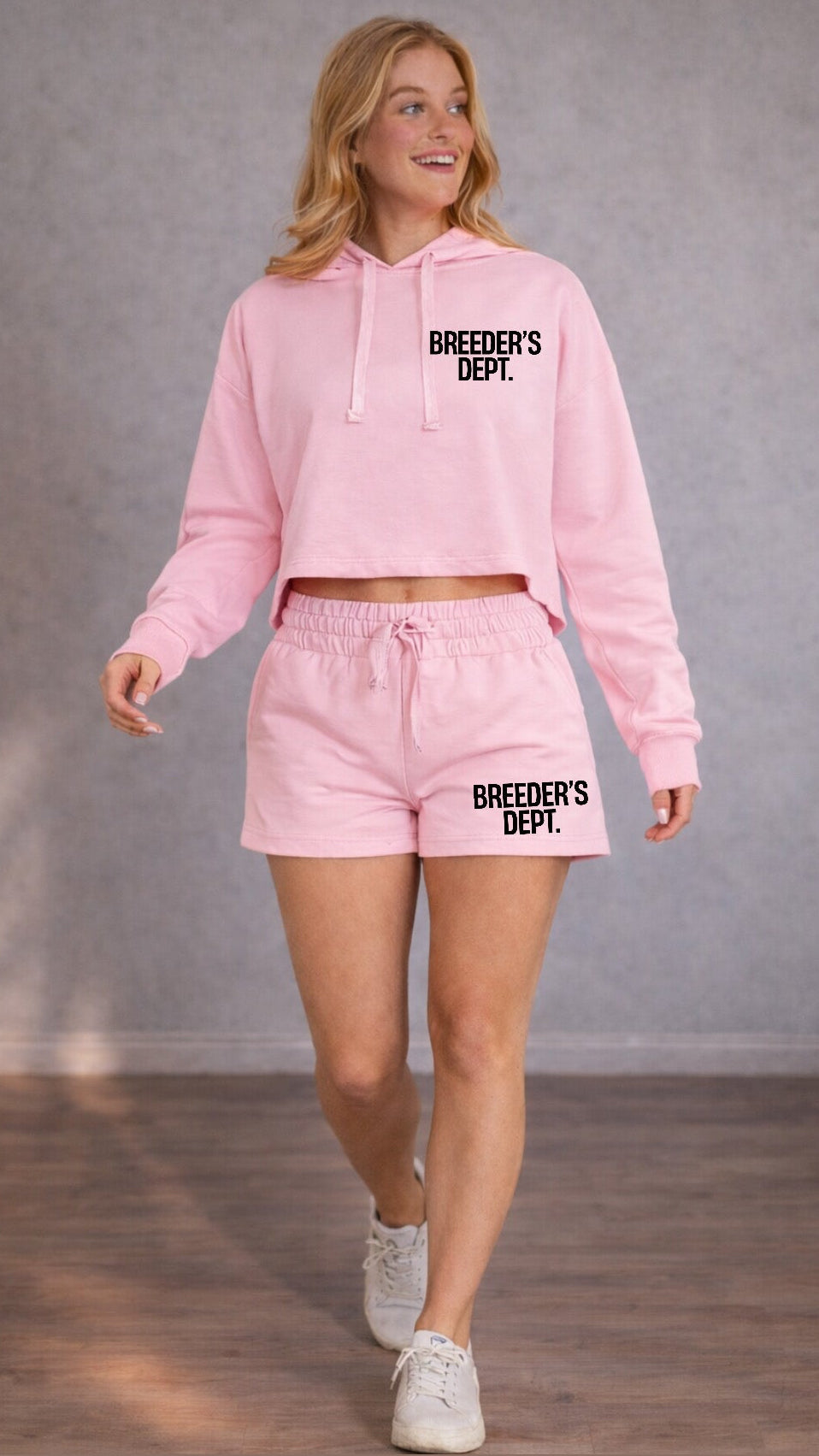 Breeder’s Dept. Cotton Candy Cropped Set